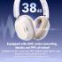 UGREEN HiTune Max5C Headphones Wireless, 75H Playtime, Adaptive Noise Cancelling, Hi-Res Sound Bluetooth 5.4 Over-ear Headsets, Custom EQ & Multiple Connection via App, Foldable Retractable Earphones - White